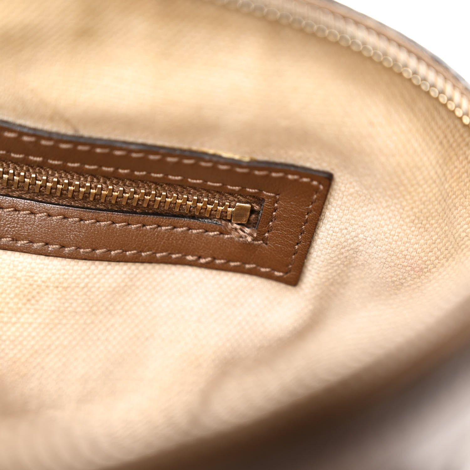 Gucci GG Supreme Monogram Margaux Calfskin Small Nice Top Handle Dome Bag Beige Ebony Acero 12 of 20