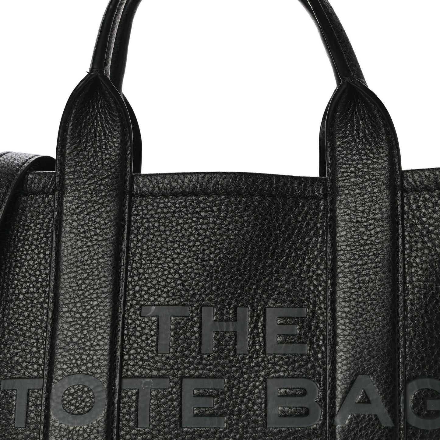 Grained Calfskin Small The Tote Bag Black