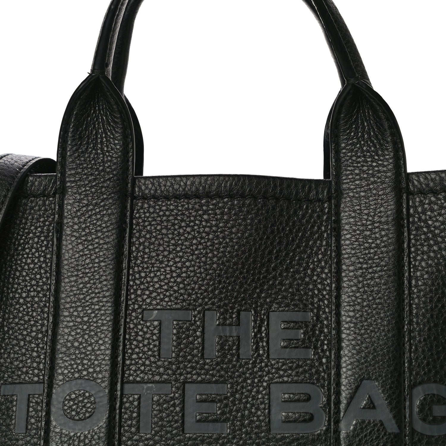 Marc Jacobs Grained Calfskin Small The Tote Bag Black 8 of 12