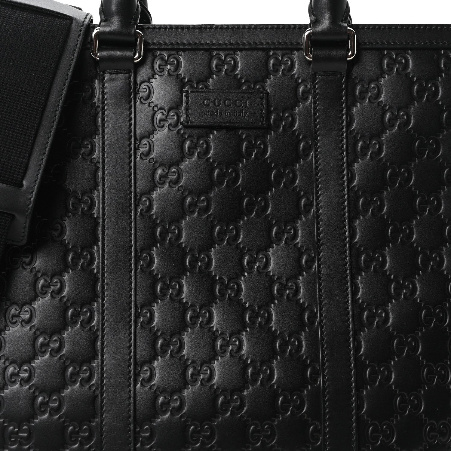 Gucci Guccissima Signature Briefcase Black 8 of 10