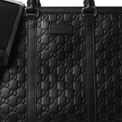 Gucci Guccissima Signature Briefcase Black 8 of 10