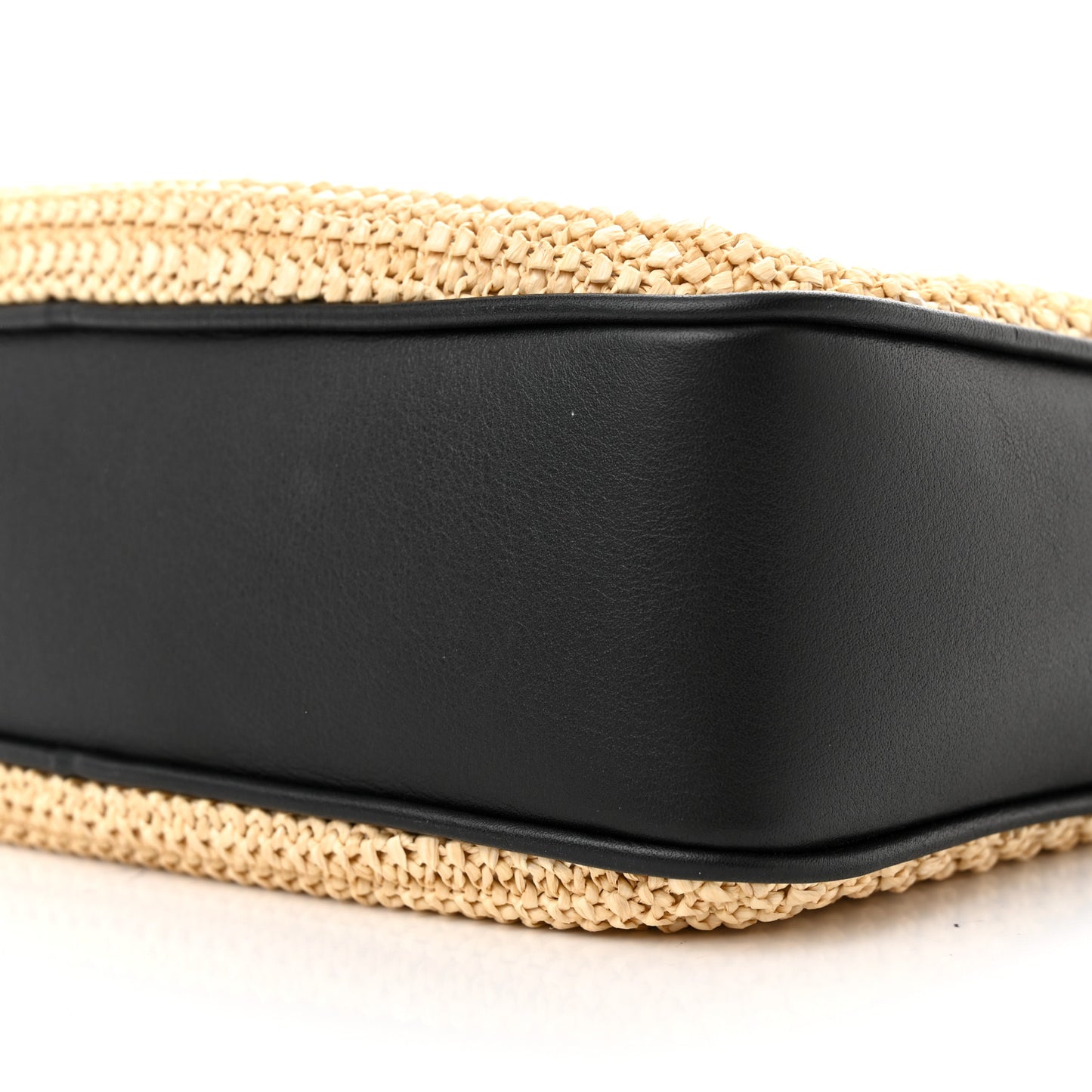 Raffia Canvas Monogram Lou Camera Bag Naturel