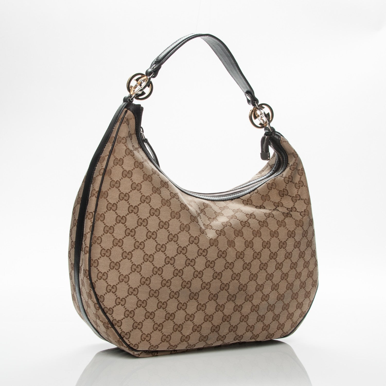 Gucci Monogram GG Twins Large Hobo Dark Brown 3 of 7