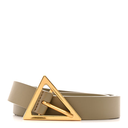 Bottega Veneta Calfskin Triangle Belt  90 36 Travertine 1 of 7