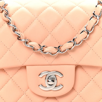 Chanel Lambskin Quilted Mini Rectangular Flap Light Pink 8 of 11