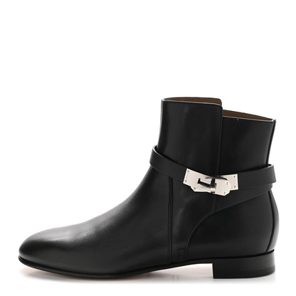Hermes Calfskin Neo Low Boots 39 Black 1 of 10