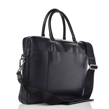 Prada Saffiano Travel Briefcase Baltico 4 of 11
