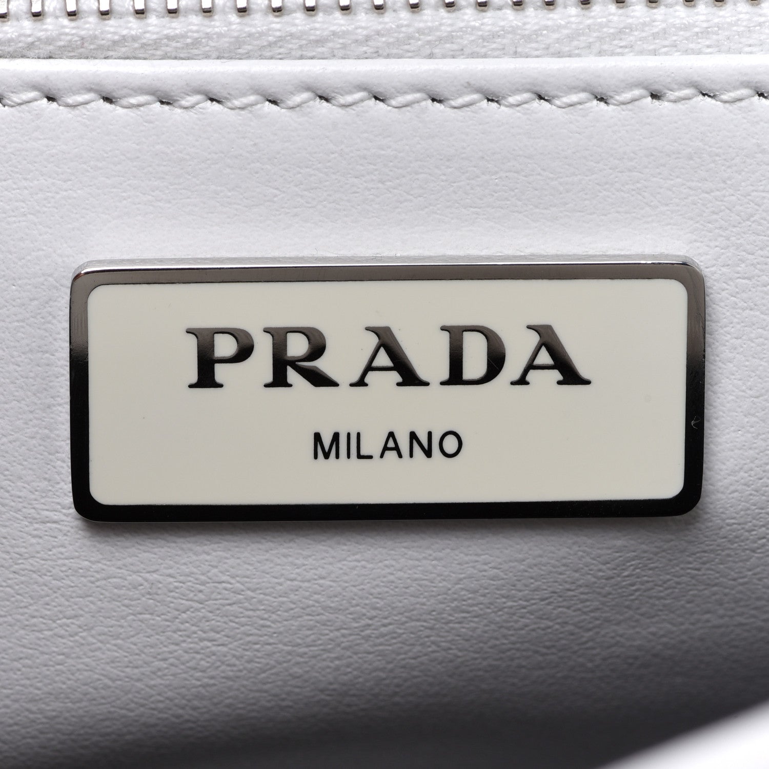 Prada Re-Nylon Spazzolato Double Pocket Buckle Shoulder Bag White 6 of 12
