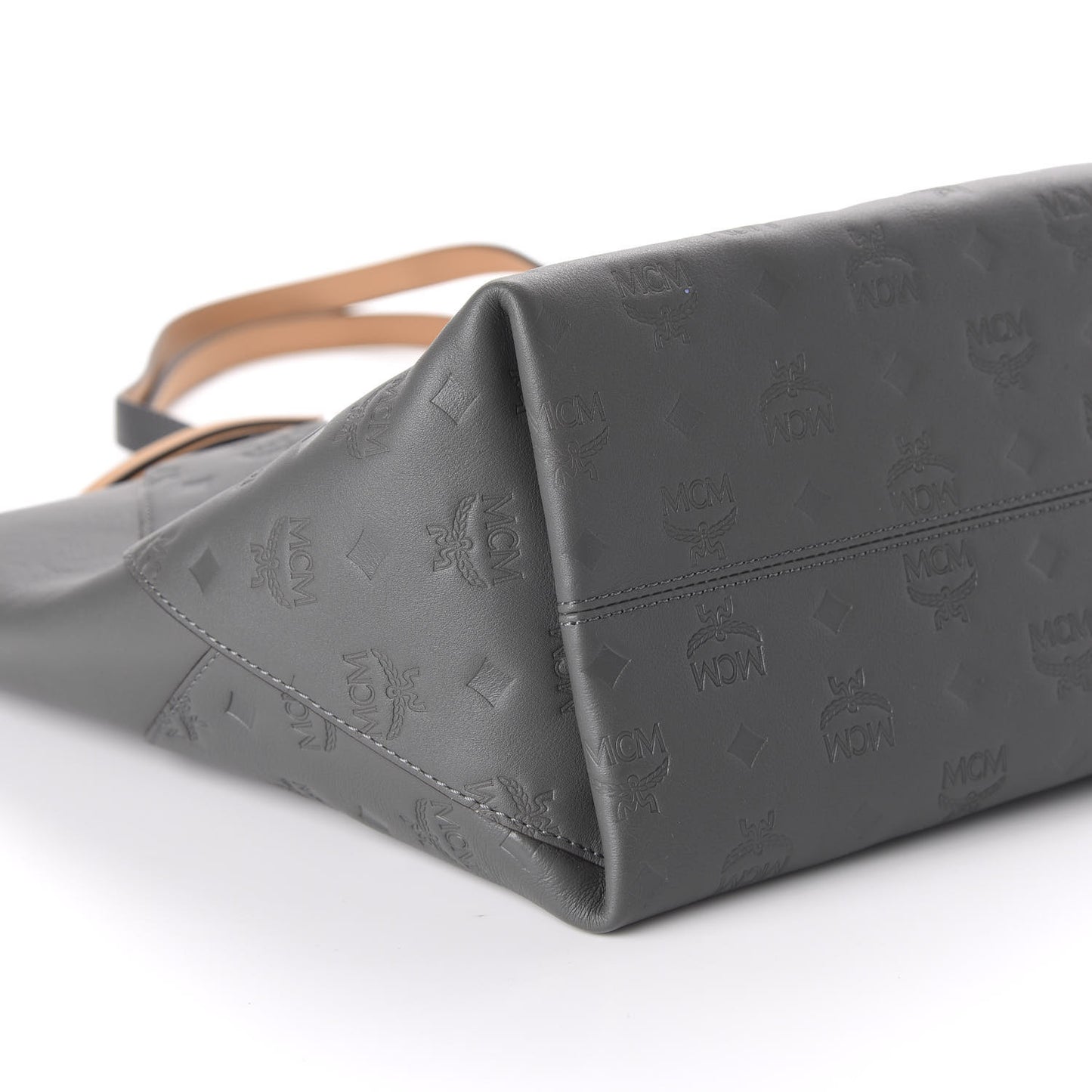 Calfskin Ottomar Monogram Medium Klara Top Zip Tote Charcoal