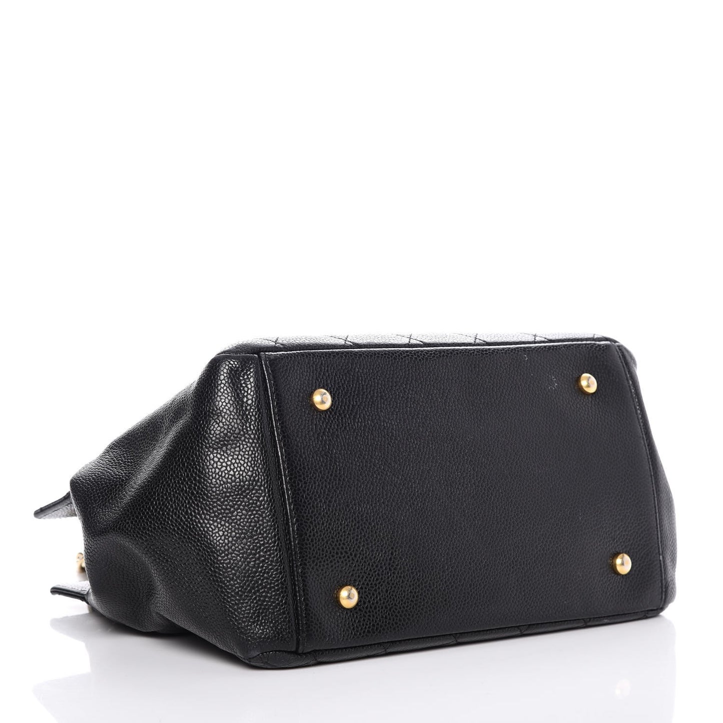 Caviar Quilted Petit Timeless Tote PTT Black