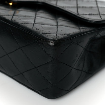 Chanel Lambskin Quilted Medium Double Flap Black 9 of 9