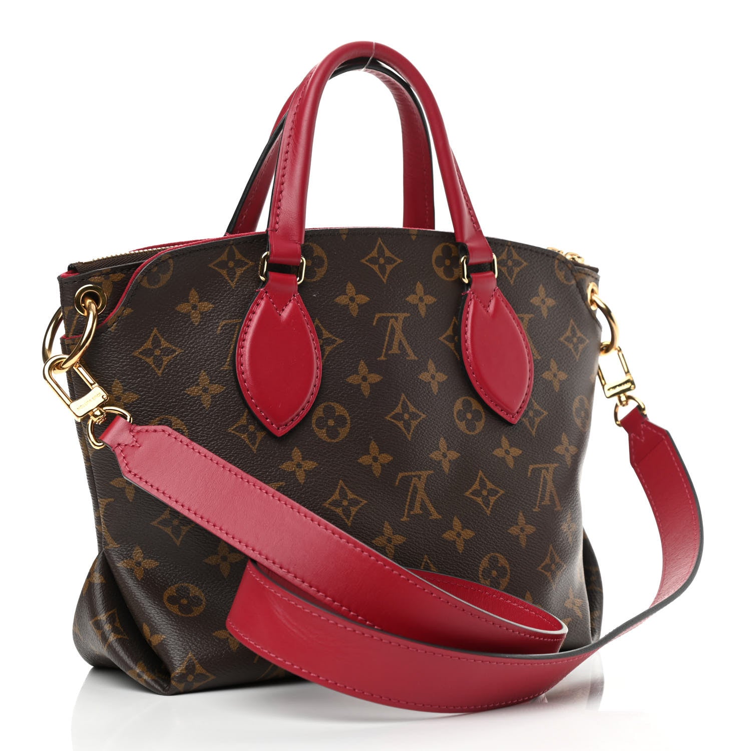 Louis Vuitton Monogram Flower Zipped Tote PM Lie de Vin 3 of 10