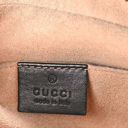 Gucci Calfskin Matelasse Small GG Marmont Chain Shoulder Bag Black 6 of 13