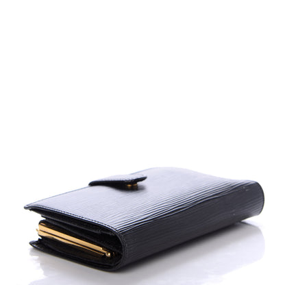 Louis Vuitton Epi French Purse Wallet Black 4 of 10
