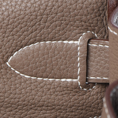 Hermes Taurillon Clemence Retourne Kelly 40 Etoupe 13 of 36