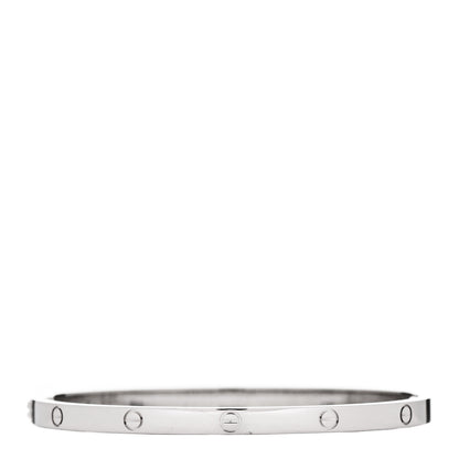Cartier 18K White Gold Small LOVE Bracelet 16 2 of 5