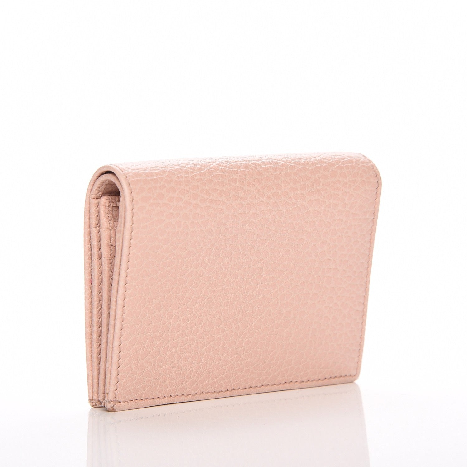Gucci Dollar Calfskin GG Marmont Card Case Perfect Pink 3 of 8