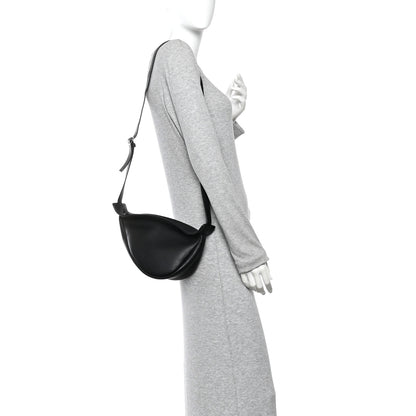 The Row Grained Calfskin Small Slouchy Banana Bag Black 2 of 10