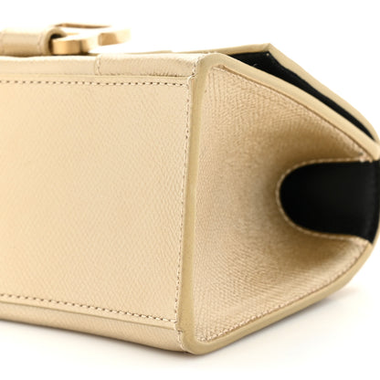 Balenciaga Metallic Grained Calfskin Hourglass Top Handle Bag XS Light Gold 7 of 12
