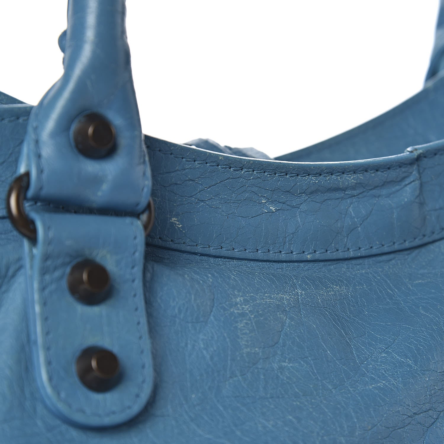 Balenciaga Agneau Classic Hardware City Bleu Paon 16 of 24