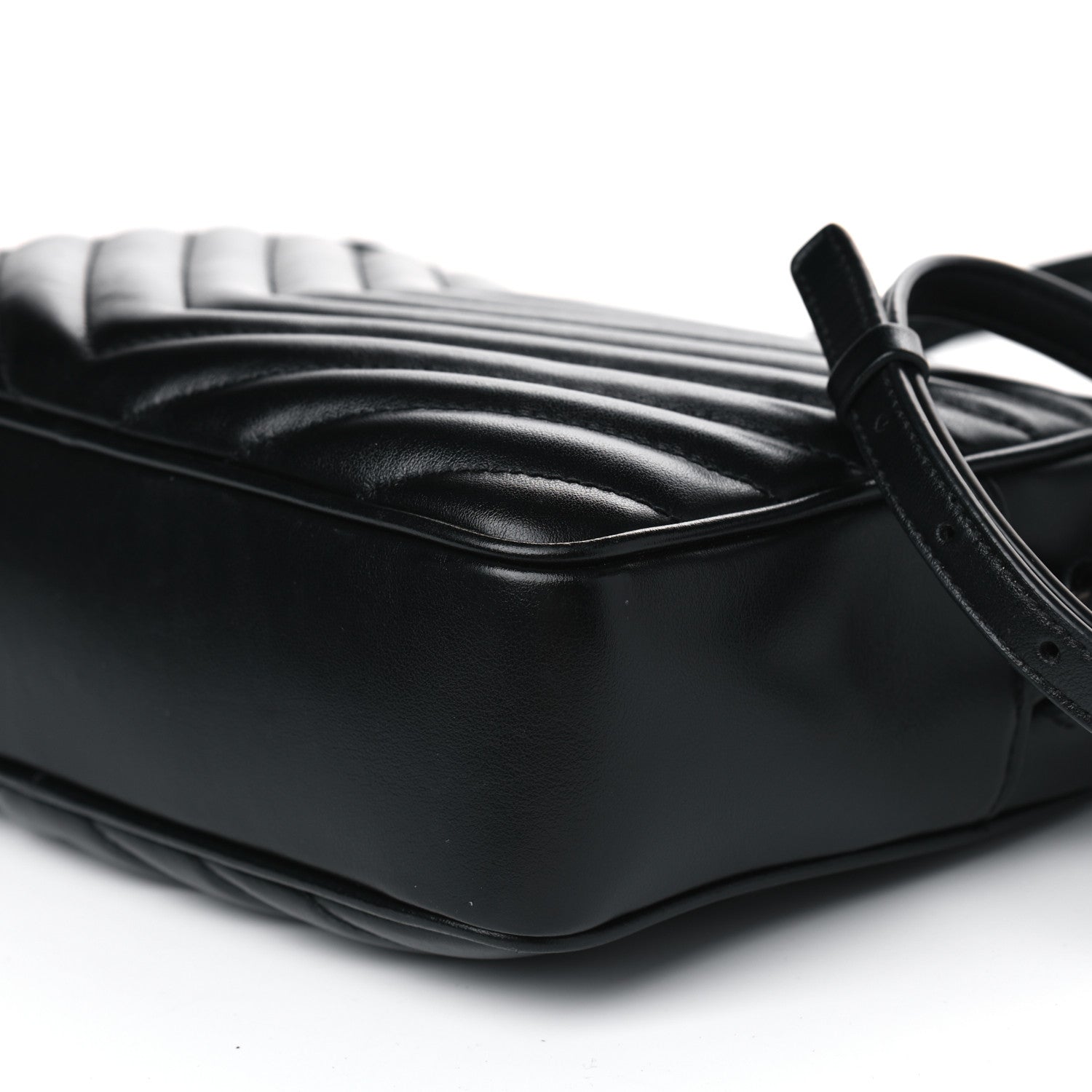 Saint Laurent Calfskin Matelasse Monogram Lou Camera Bag Black 9 of 9