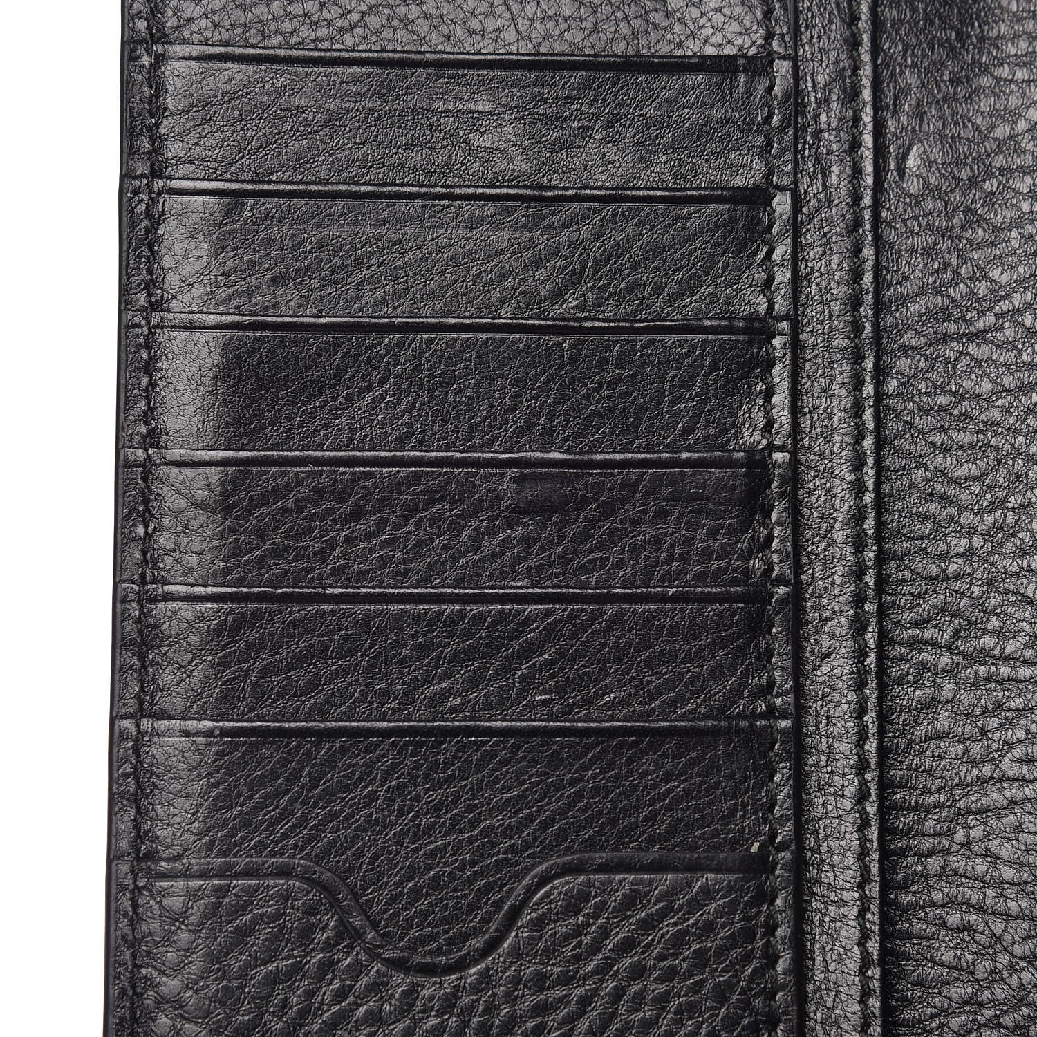 Alexander McQueen Calfskin Studded Folded Long Wallet Black 8 of 10