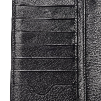 Alexander McQueen Calfskin Studded Folded Long Wallet Black 8 of 10