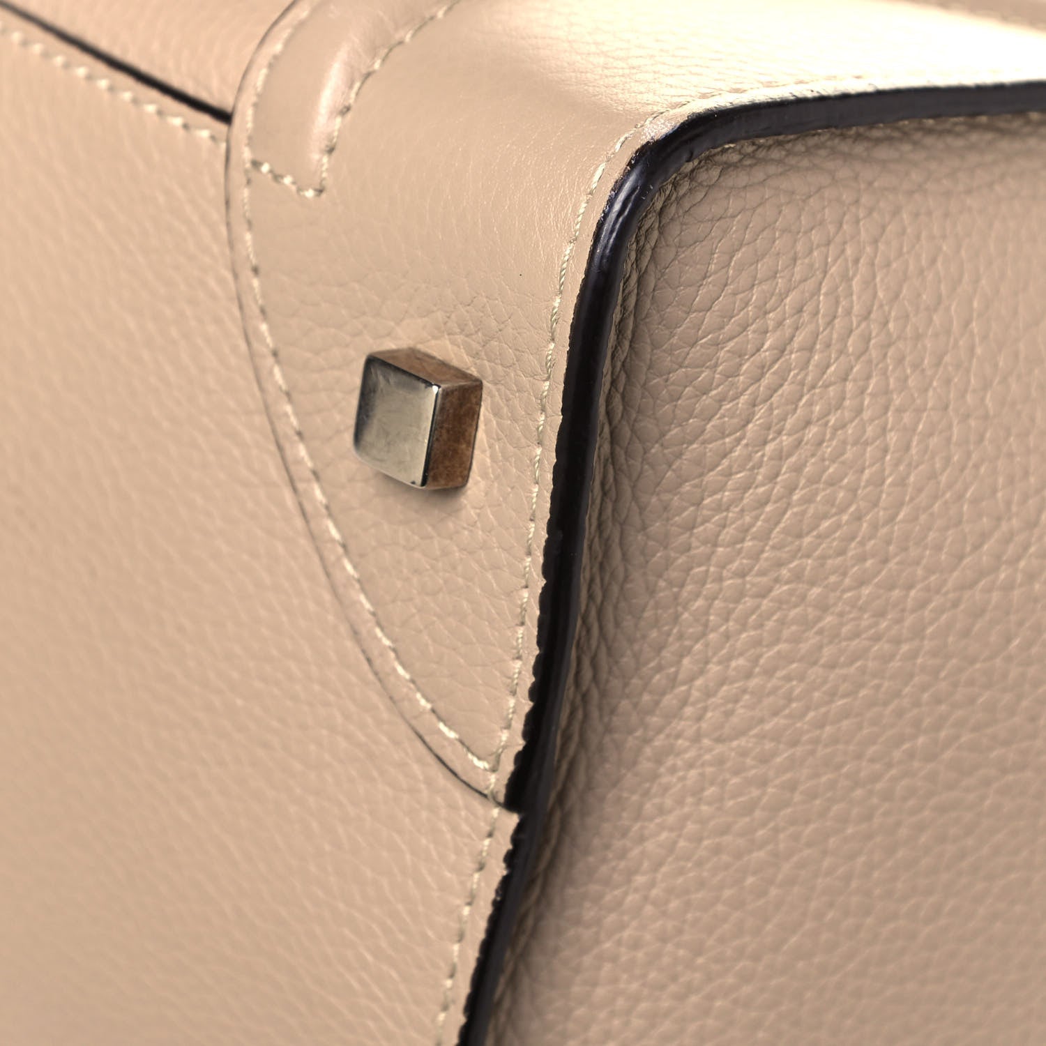 Celine Drummed Calfskin Mini Luggage Dune 11 of 14