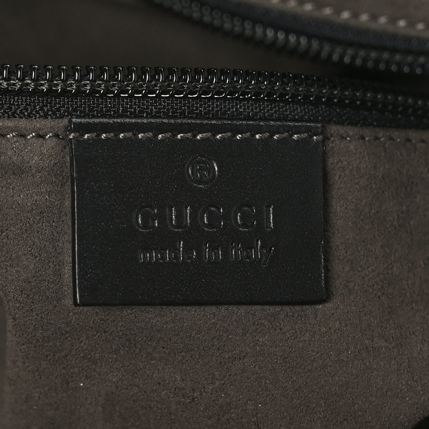 Gucci Guccissima Signature Small Messenger Bag Black 7 of 10