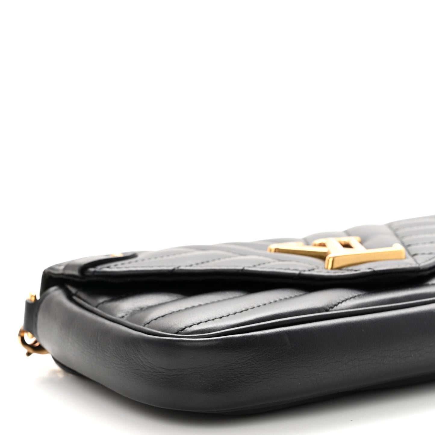 Calfskin New Wave Chain Pochette Black