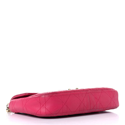Christian Dior Lambskin Cannage Miss Dior Promenade Pouch Fuchsia 4 of 24