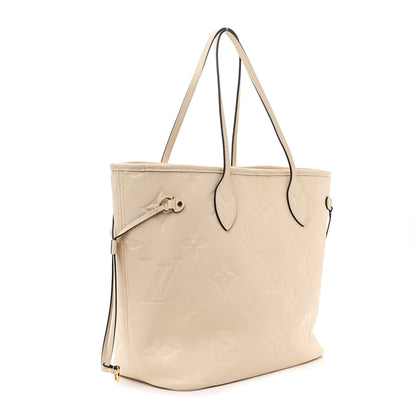 Louis Vuitton Empreinte Monogram Giant Neverfull  MM Creme 4 of 12