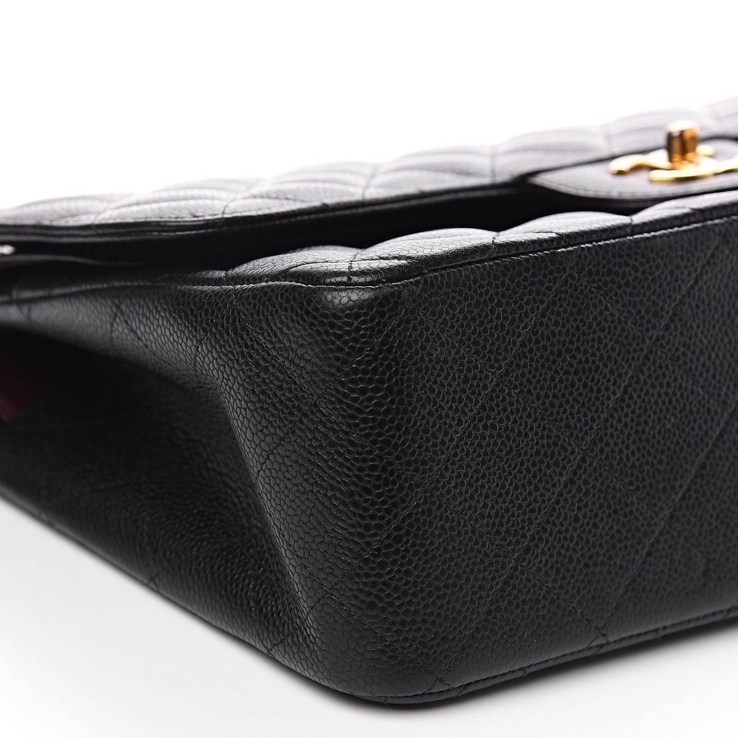 Chanel Caviar Quilted Jumbo Double Flap Black 14 of 16