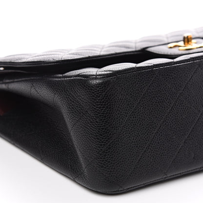 Chanel Caviar Quilted Jumbo Double Flap Black 14 of 16