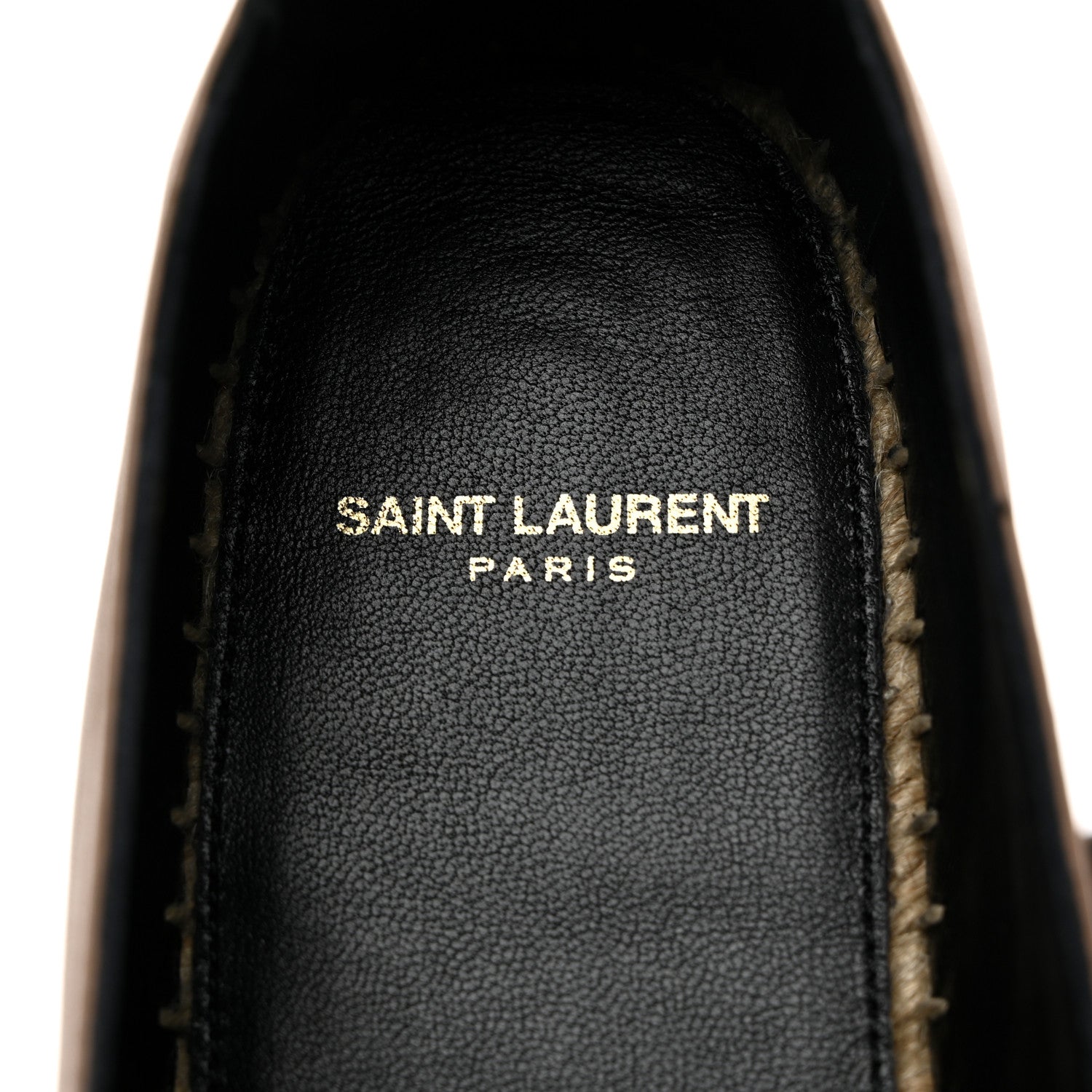 Saint Laurent Lambskin Monogram Espadrilles 39.5 Nude 6 of 9