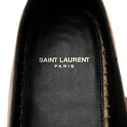 Saint Laurent Lambskin Monogram Espadrilles 39.5 Nude 6 of 9