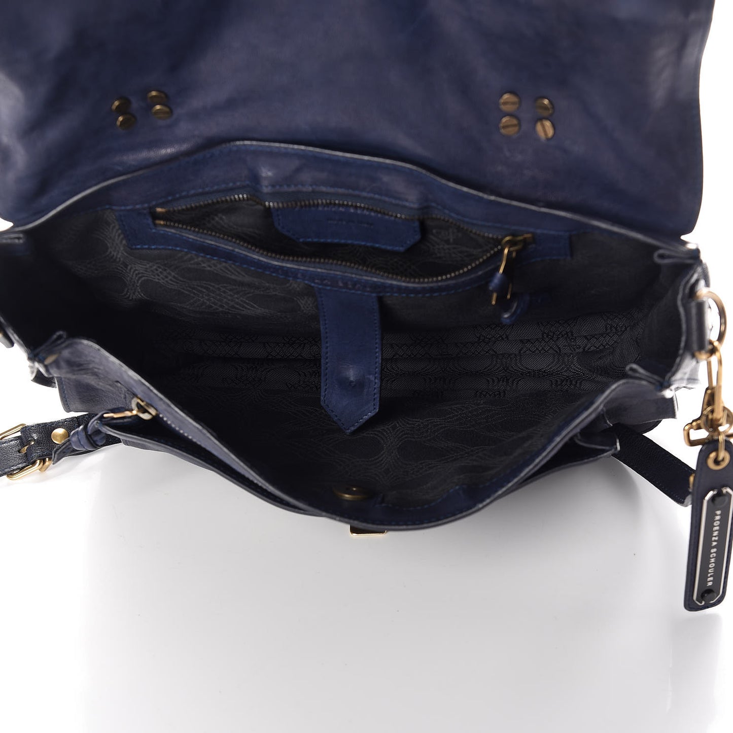 Lambskin Medium PS1 Satchel Midnight