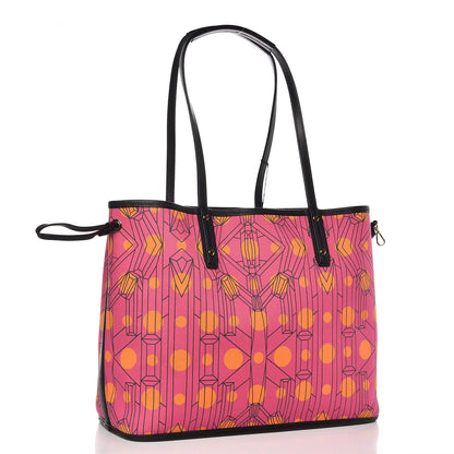 MCM Visetos Medium Project Reversible Shopper Tote Cognac 6 of 22