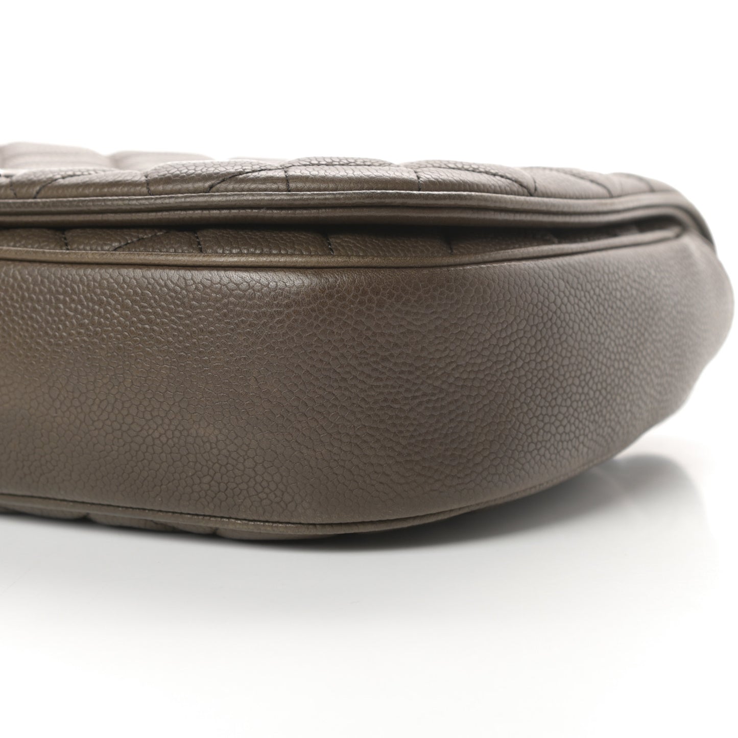 Caviar Quilted Casual Pocket Messenger Flap Khaki