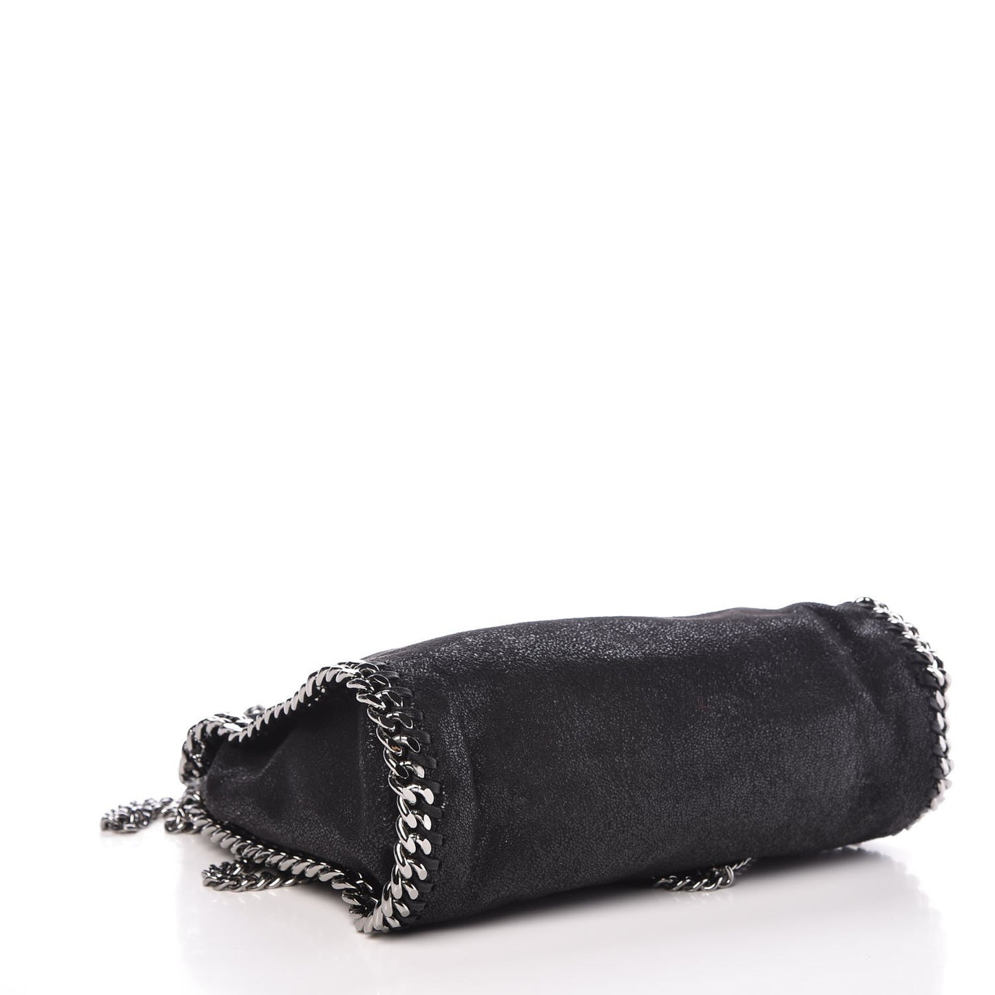 Shaggy Deer Mini Falabella Fold Over Tote Black
