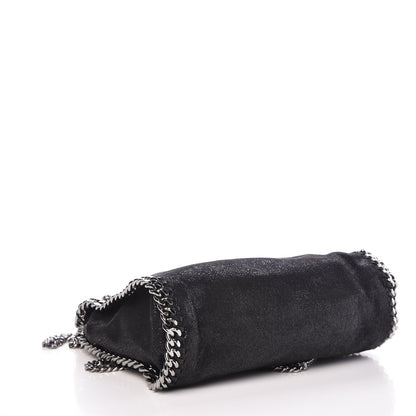 Stella McCartney Shaggy Deer Mini Falabella Fold Over Tote Black 4 of 7