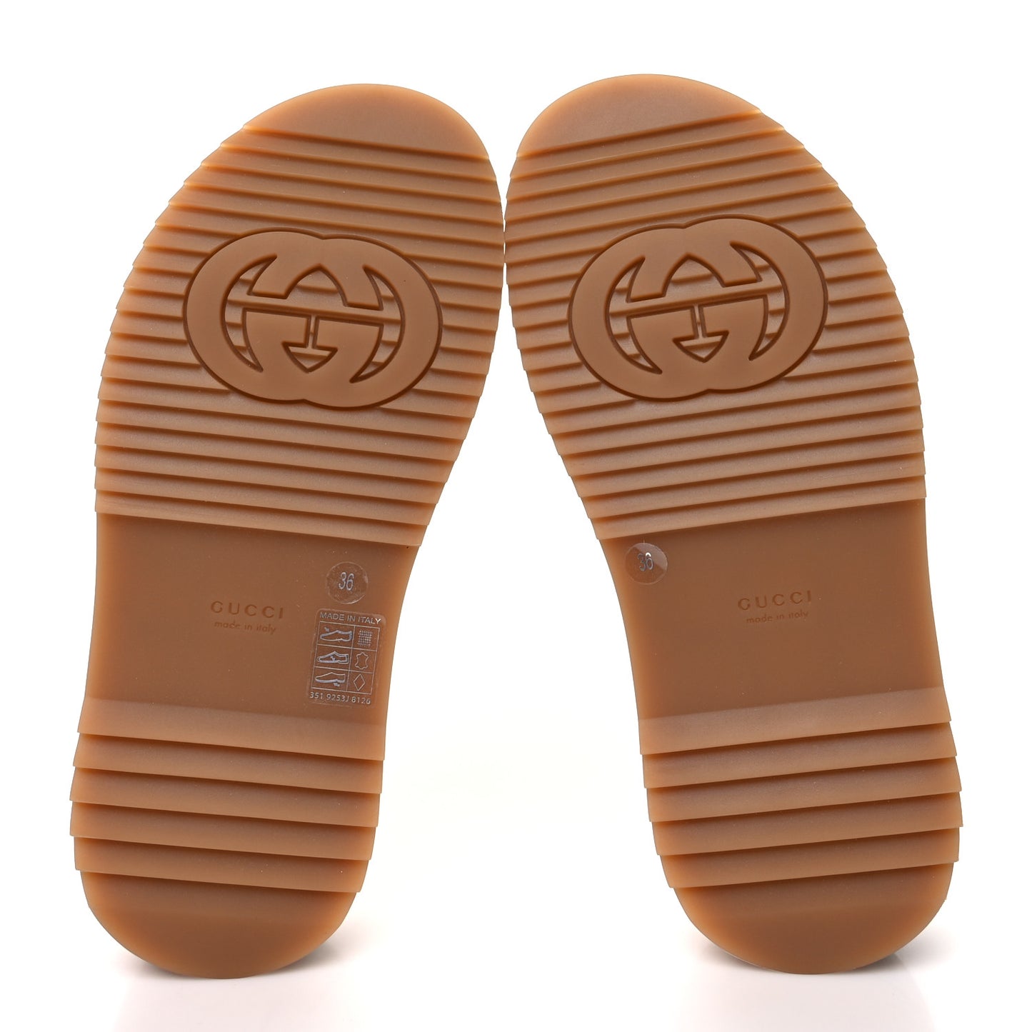 GG Supreme Monogram Water Flora Angelina Platform Slide Sandals 36 Beige White Multicolor