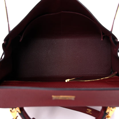 Hermes Togo Kelly Retourne 32 Rouge H 5 of 13