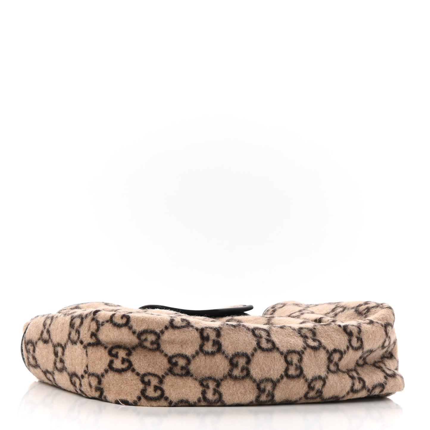Covered Wool GG Monogram Childrens Tote Beige Ebony