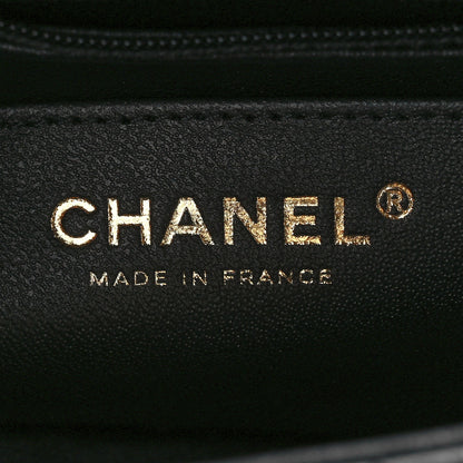 Chanel Lambskin Quilted Mini Rectangular Flap Black 7 of 13