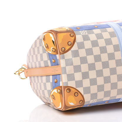 Louis Vuitton Damier Azur Summer Trunks Speedy Bandouliere 30 8 of 9