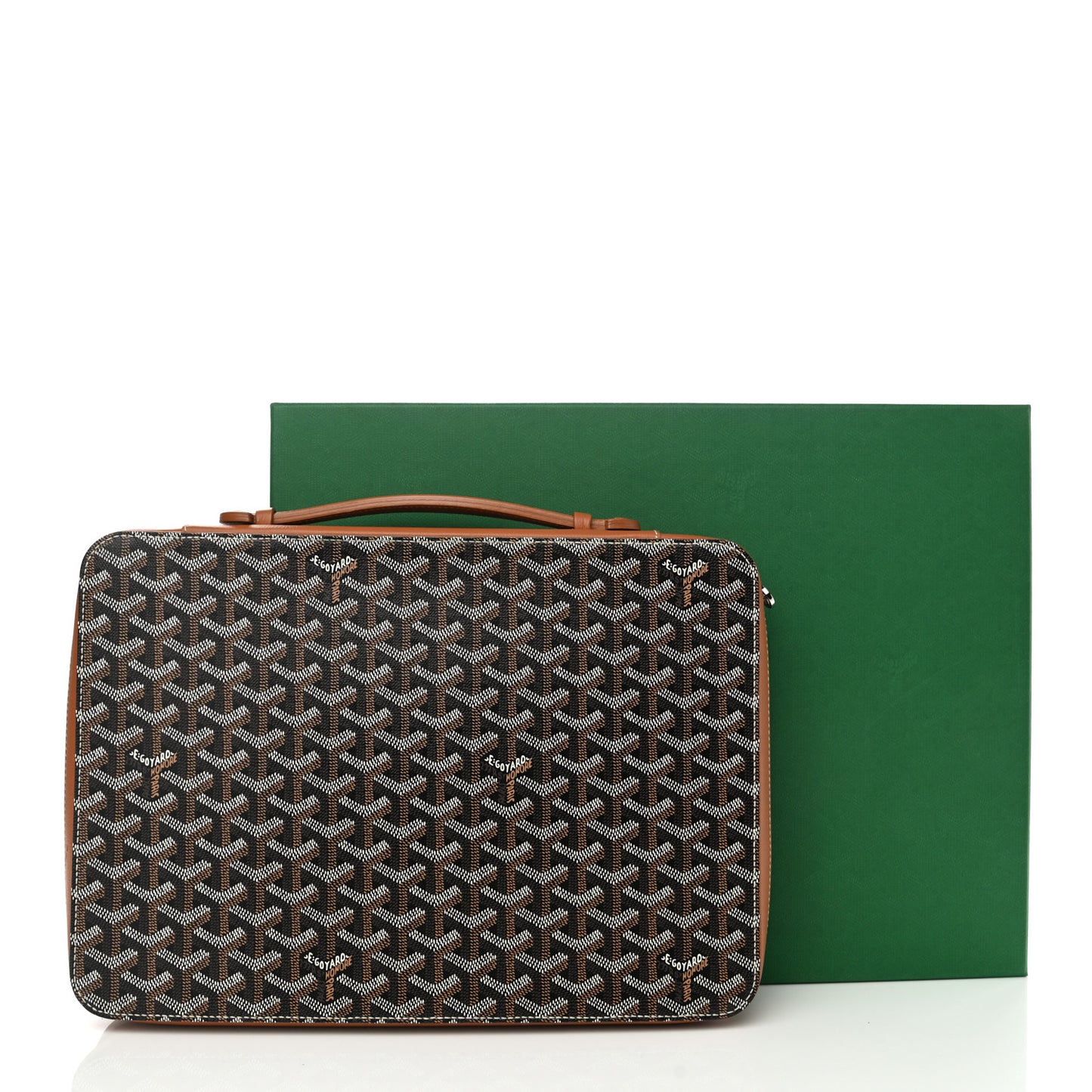 Goyardine Universal Companion Portfolio Black Gold