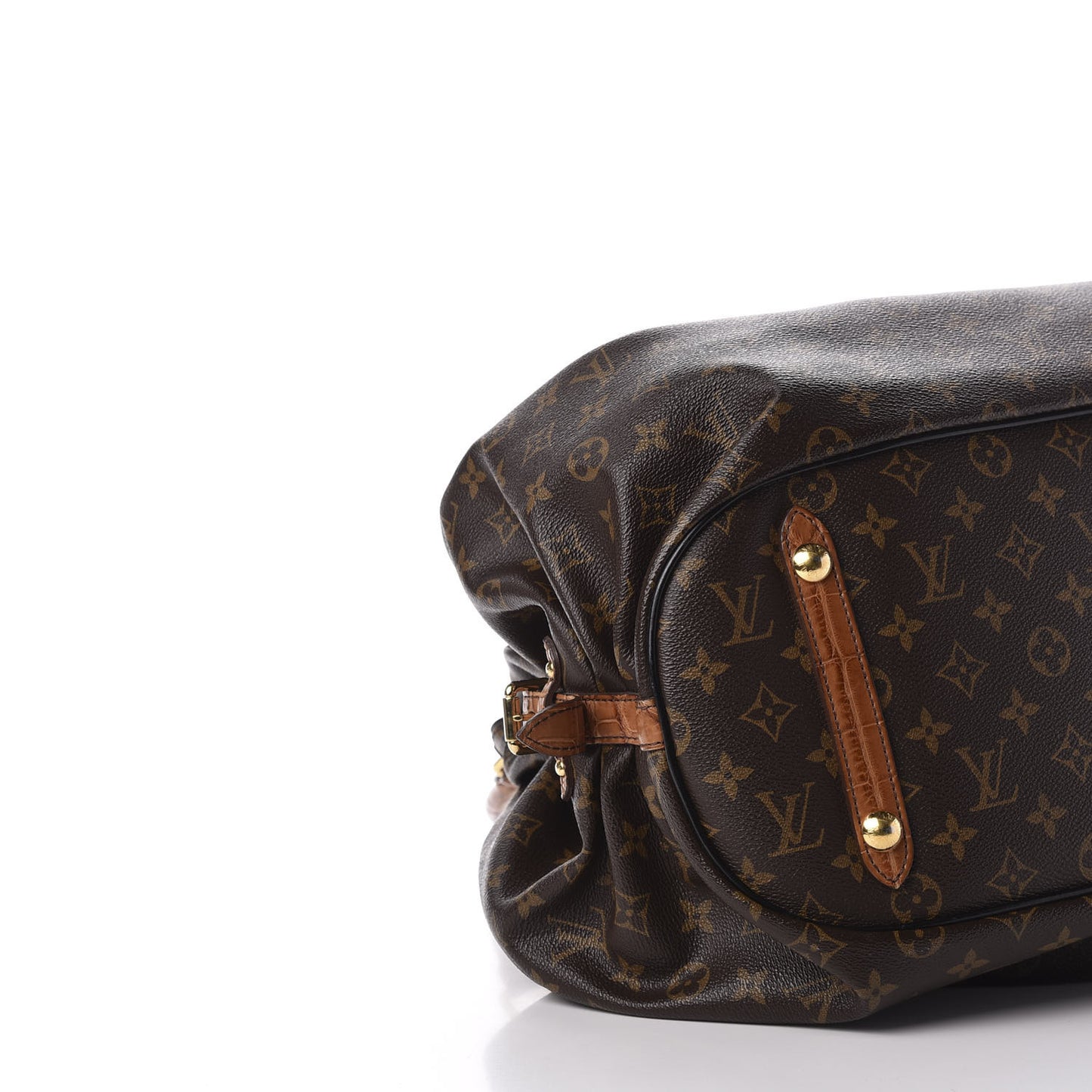 Monogram Alligator Trim Mahina XL