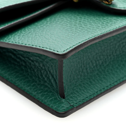 Gucci Dollar Calfskin Crystal Super Mini Dionysus Shoulder Bag Emerald 8 of 9