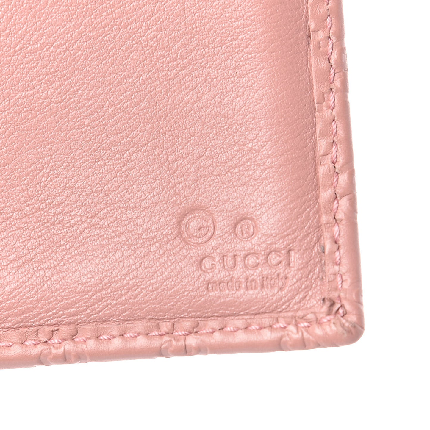 Soft Microguccissima Continental Wallet Soft Pink